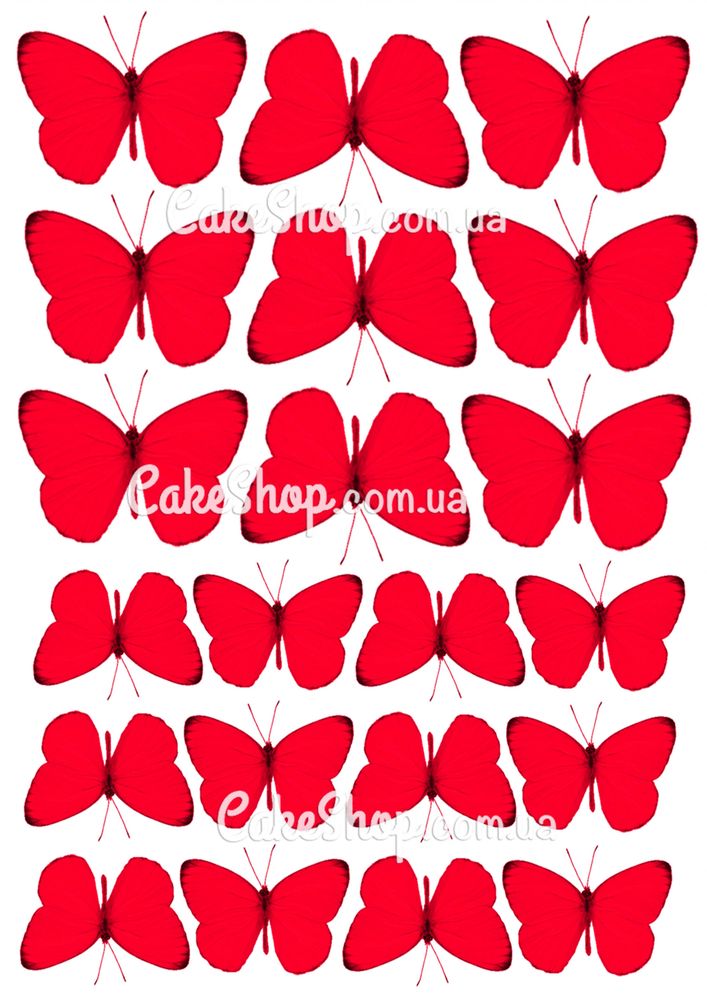 Вафельна картинка Метелики 10 - фото