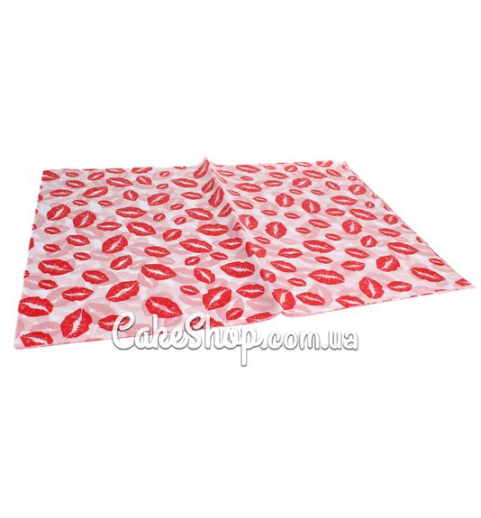 ⋗ Бумага тишью принт Поцелуи, 5 листов купить в Украине ➛ CakeShop.com.ua, фото