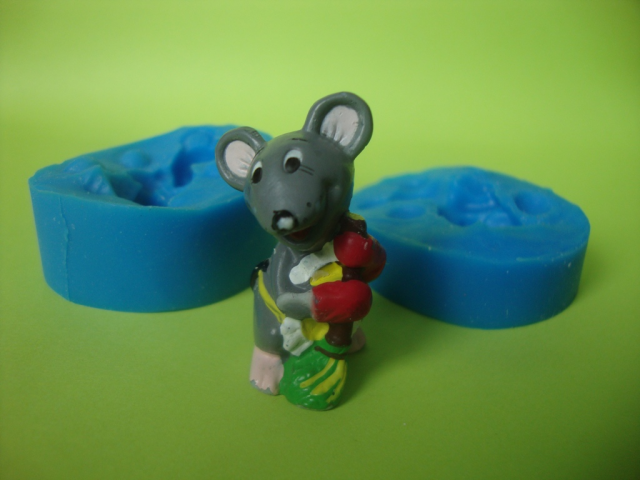 Силіконовий молд 3Д Мишка - фото