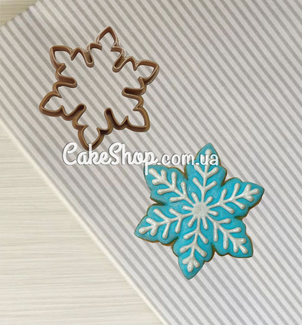 ⋗ Вирубка пластикова Сніжинка 5 купити в Україні ➛ CakeShop.com.ua, фото