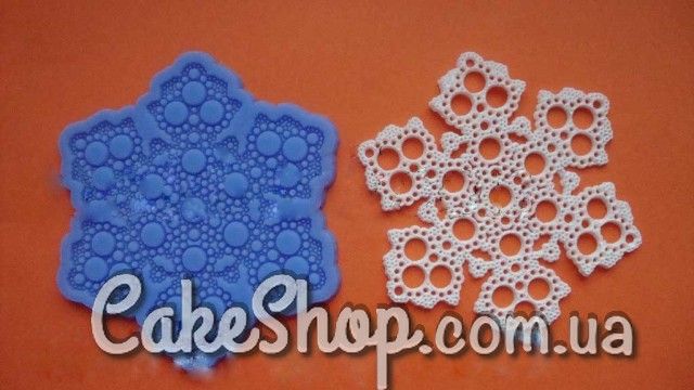⋗ Силиконовый коврик для айсинга Снежинка 1 купить в Украине ➛ CakeShop.com.ua, фото