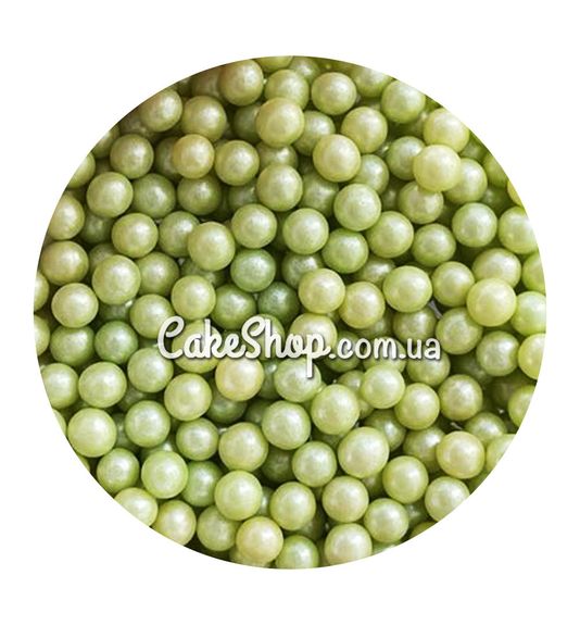 ⋗ Жемчуг сахарный Салатовый, 5 мм купить в Украине ➛ CakeShop.com.ua, фото