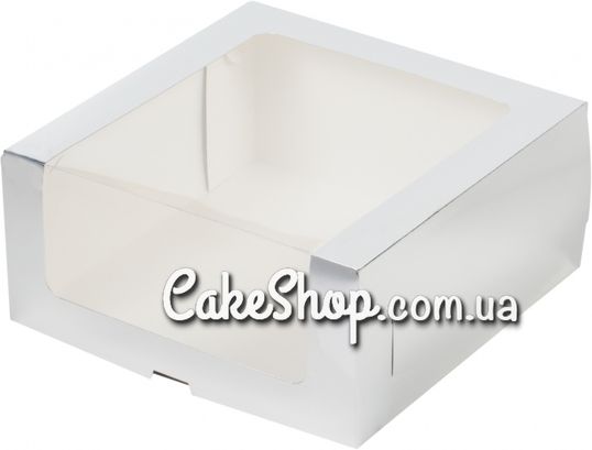 ⋗ Коробка для торта Біла з віконцем, 30х30х15 см купити в Україні ➛ CakeShop.com.ua, фото