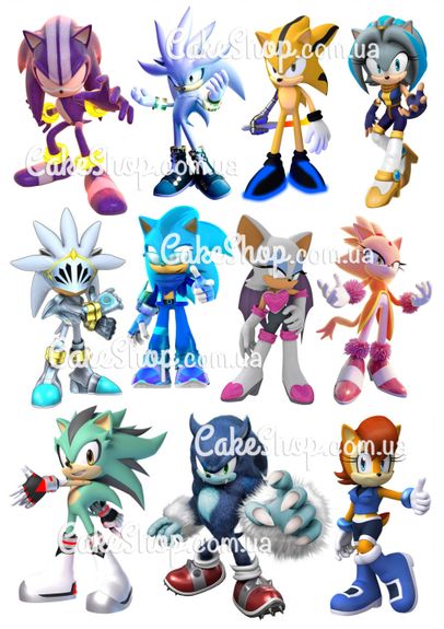 ⋗ Вафельна картинка Сонік 2 купити в Україні ➛ CakeShop.com.ua, фото