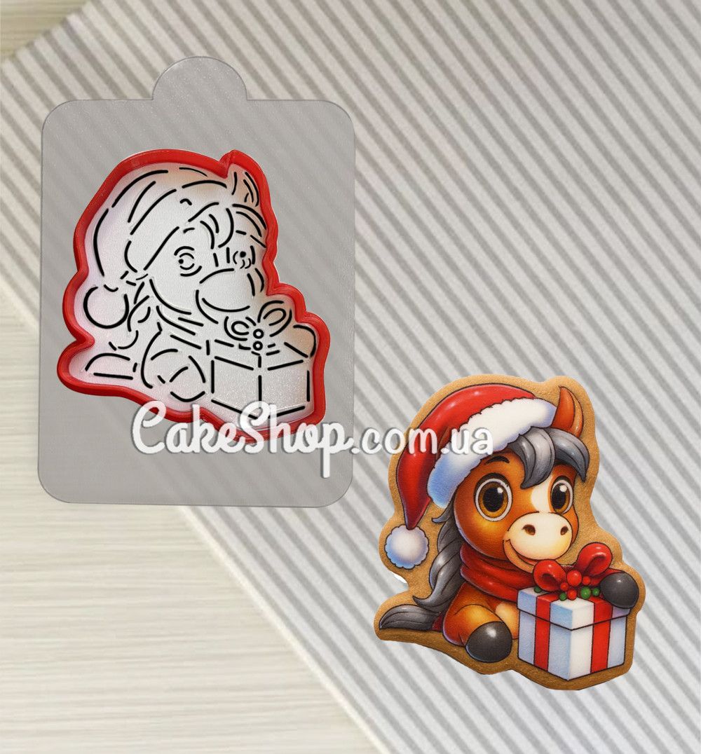 ⋗ Вырубка пластиковая с трафаретом Конек 2 купить в Украине ➛ CakeShop.com.ua, фото