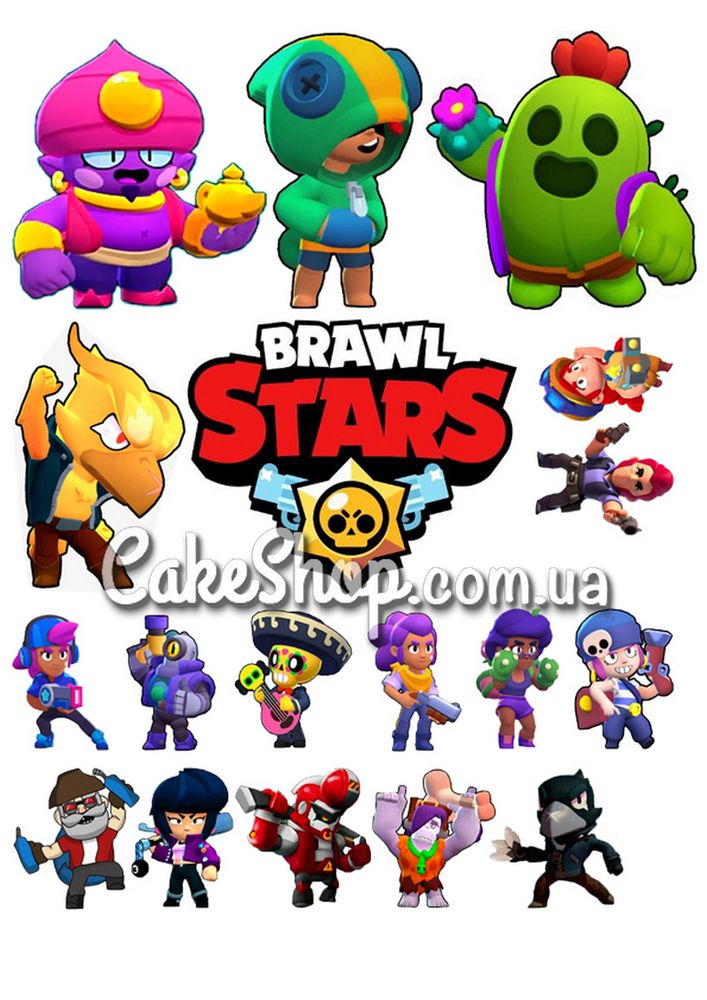 Сахарная картинка BRAWL STARS 3 - фото