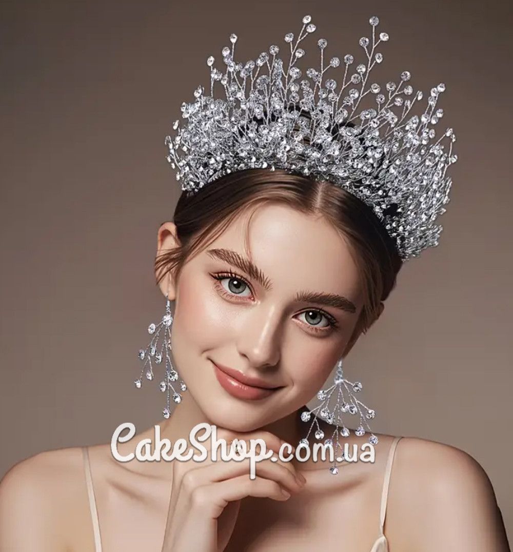 ⋗ Корона з кришталевими діамантами купити в Україні ➛ CakeShop.com.ua, фото