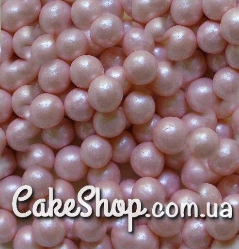 ⋗ Жемчуг сахарный Розовый 7 мм, 50 г купить в Украине ➛ CakeShop.com.ua, фото