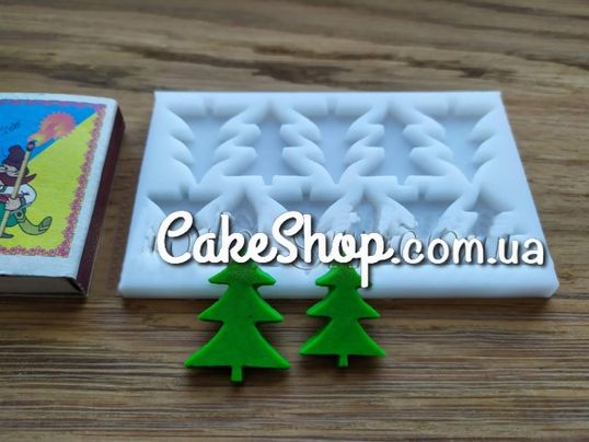 ⋗ Силиконовый молд для шоколада и мастики Елки 3 купить в Украине ➛ CakeShop.com.ua, фото
