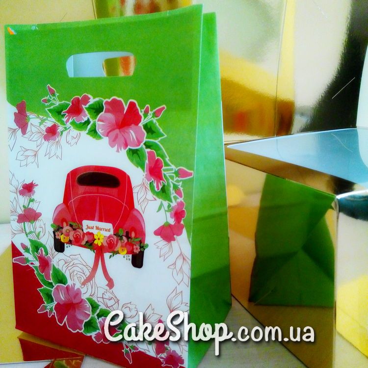 ⋗ Пакет весільний для короваю Весільна машина купити в Україні ➛ CakeShop.com.ua, фото