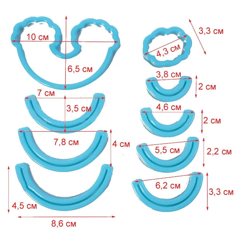 ⋗ Набор вырубок Радуга купить в Украине ➛ CakeShop.com.ua, фото