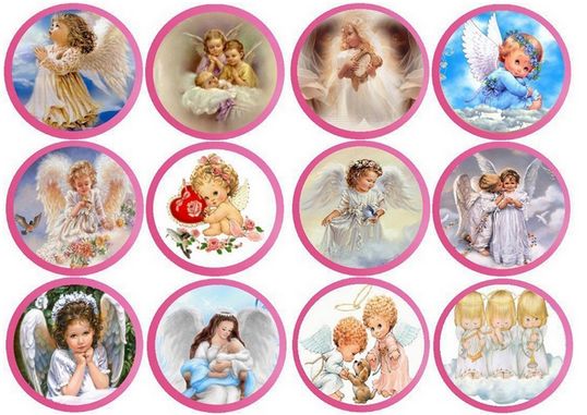 ⋗ Вафельная картинка Ангелочки 2 купить в Украине ➛ CakeShop.com.ua, фото