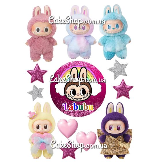 ⋗ Вафельная картинка Лабубу 1 купить в Украине ➛ CakeShop.com.ua, фото