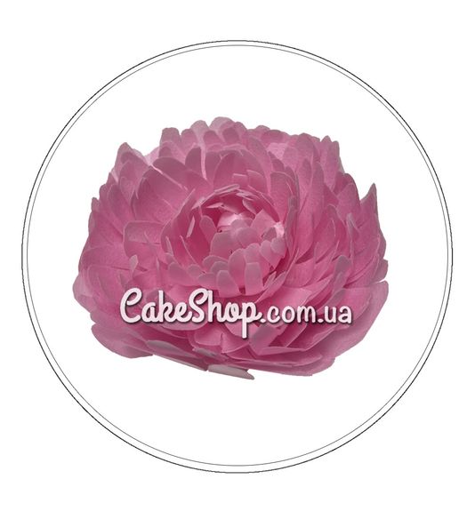 ⋗ Вафельный цветок Пион Розовый большой ТМ ДомК купить в Украине ➛ CakeShop.com.ua, фото