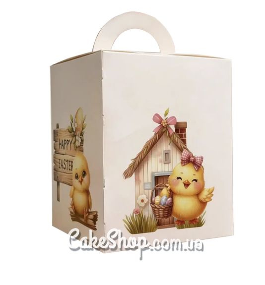 ⋗ Коробка для великодніх пасок 16х16х20 см, Беж купити в Україні ➛ CakeShop.com.ua, фото