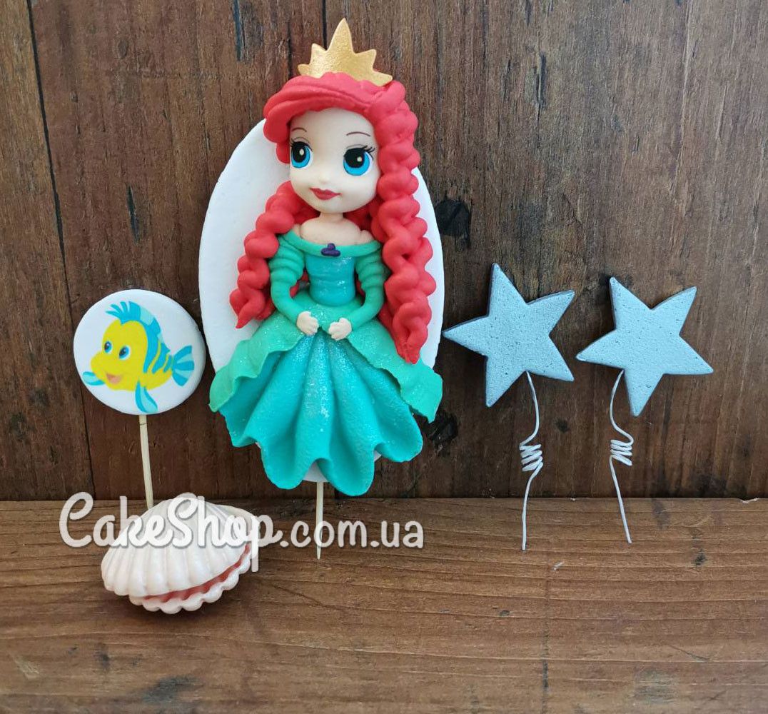 ⋗ Сахарные фигурки Набор принцесса Ариэль ТМ Ириска купить в Украине ➛ CakeShop.com.ua, фото