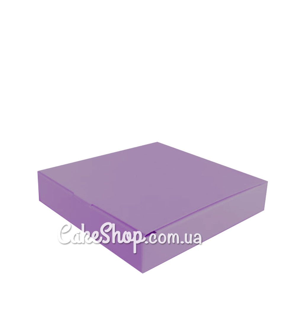 ⋗ Коробка на 9 цукерок без вікна Фіолетова, 15х15х3 см купити в Україні ➛ CakeShop.com.ua, фото