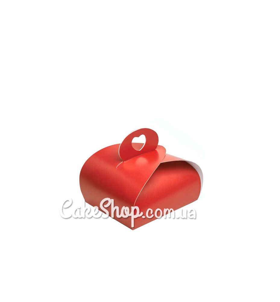Коробка бонбоньерка Красная, 7х6,2х3,7 см - фото