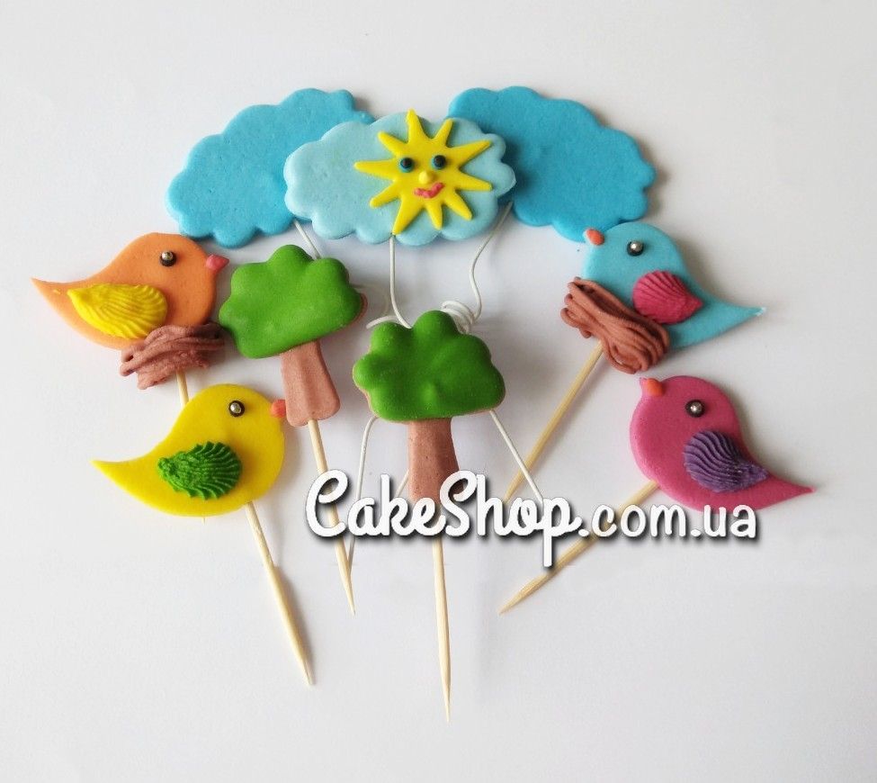 ⋗ Цукрові фігурки Пташки ТМ Іриска купити в Україні ➛ CakeShop.com.ua, фото