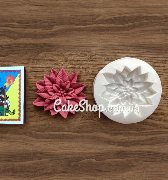 ⋗ Силіконовий молд Пуансетія купити в Україні ➛ CakeShop.com.ua, фото