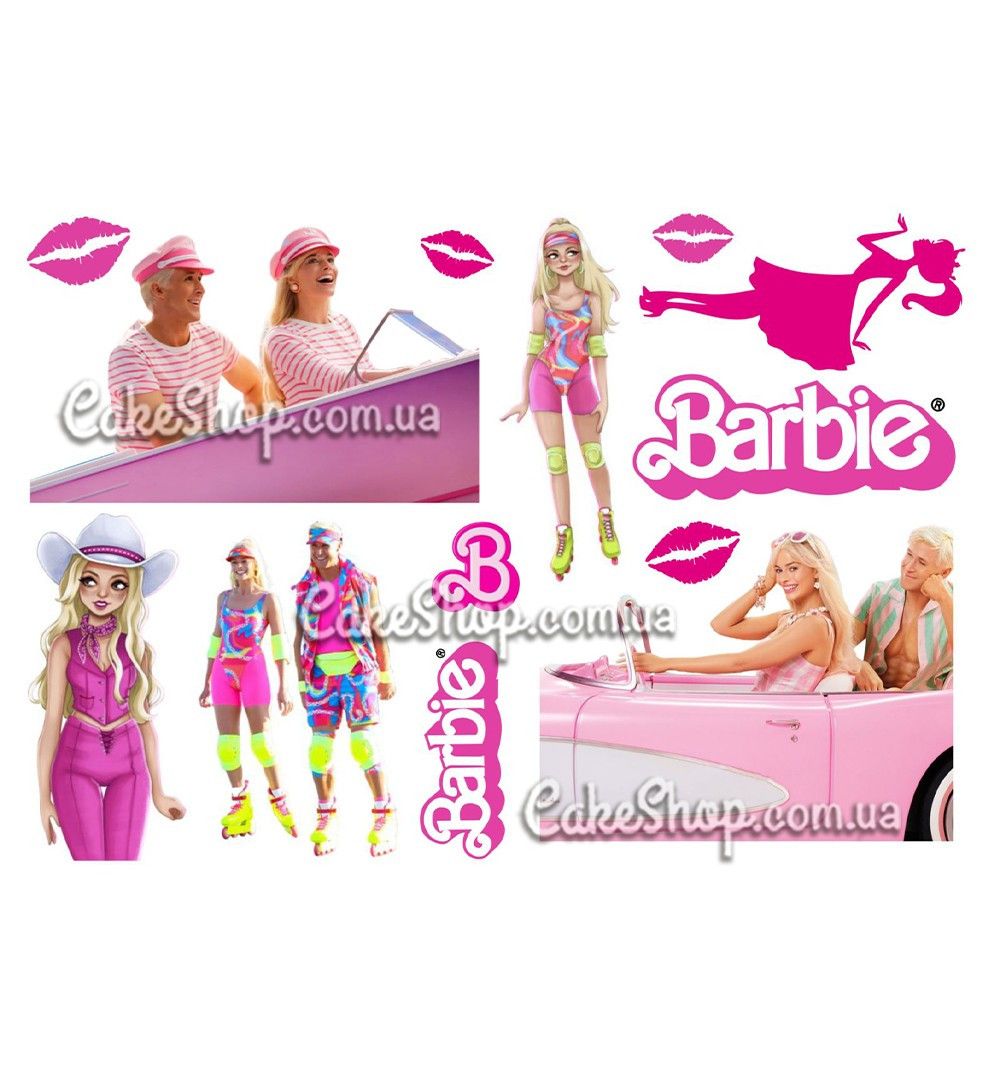 ⋗ Вафельная картинка Barbie 2 купить в Украине ➛ CakeShop.com.ua, фото