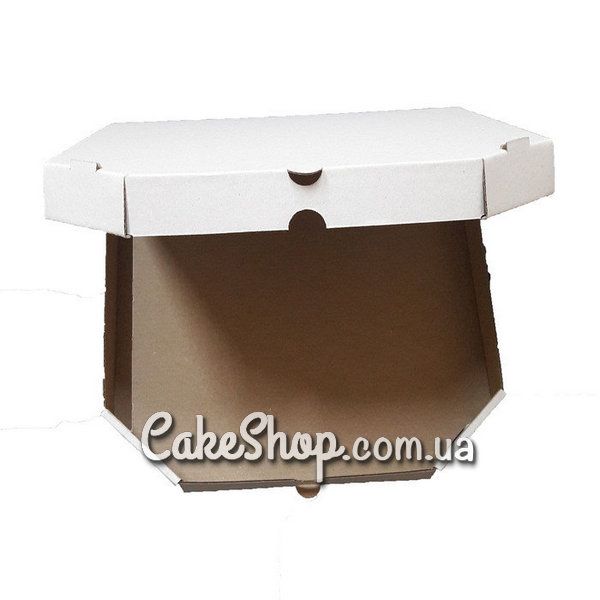 ⋗ Коробка для пиццы Белая, 30х30х3 см купить в Украине ➛ CakeShop.com.ua, фото