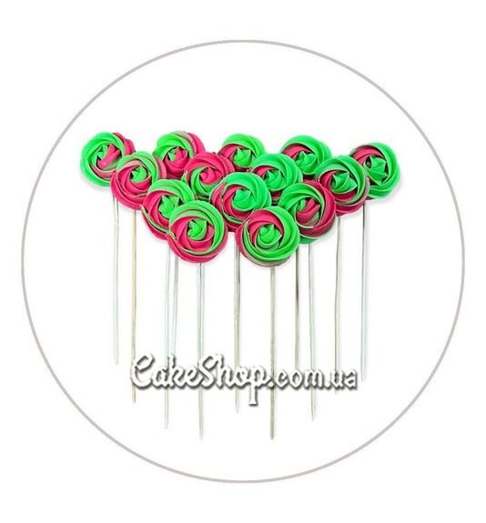 ⋗ Сахарные фигурки Безе Премиум зелено-красные ТМ Сладо купить в Украине ➛ CakeShop.com.ua, фото