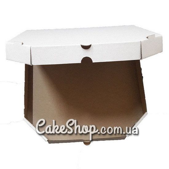 ⋗ Коробка для пиццы Белая, 35х35х3,5 см купить в Украине ➛ CakeShop.com.ua, фото