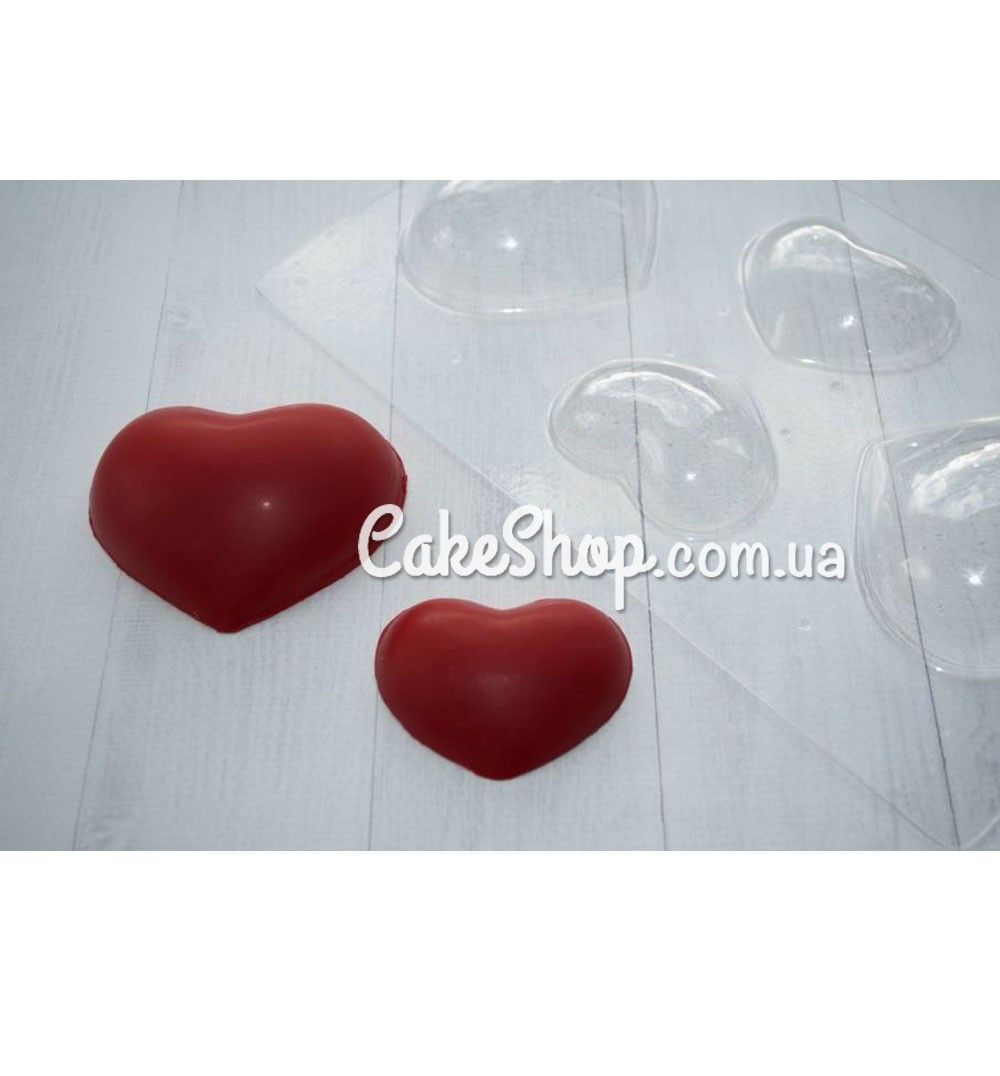 ⋗ Пластиковая форма для шоколада Сердце 10 купить в Украине ➛ CakeShop.com.ua, фото