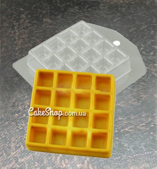 ⋗ Пластиковая форма для шоколада Бельгийские вафли купить в Украине ➛ CakeShop.com.ua, фото