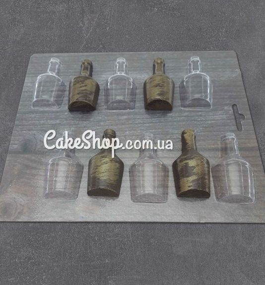 ⋗ Пластикова форма для шоколаду Пляшки круглі купити в Україні ➛ CakeShop.com.ua, фото