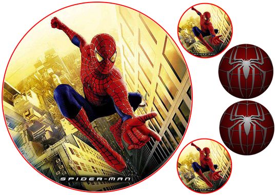 ⋗ Вафельна картинка Людина-павук 7 купити в Україні ➛ CakeShop.com.ua, фото