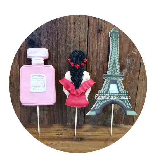 ⋗ Сахарные фигурки Набор  Французская Мери 2 D (в ассортименте) ТМ Сладо купить в Украине ➛ CakeShop.com.ua, фото