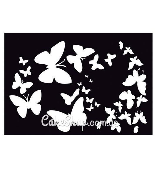 ⋗ Трафарет для крему Метелики 4 купити в Україні ➛ CakeShop.com.ua, фото