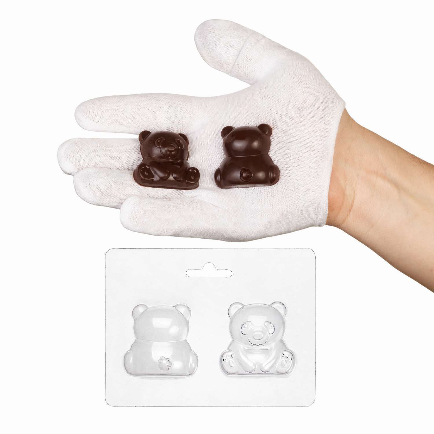 ⋗ Пластиковая форма для шоколада Панда купить в Украине ➛ CakeShop.com.ua, фото
