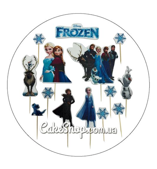 ⋗ Сахарные фигурки топеры MAXI Эльза ТМ ДомК купить в Украине ➛ CakeShop.com.ua, фото