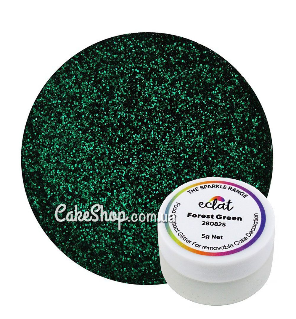 ⋗ Блискітки Eclat Forest Green, 5 г купити в Україні ➛ CakeShop.com.ua, фото