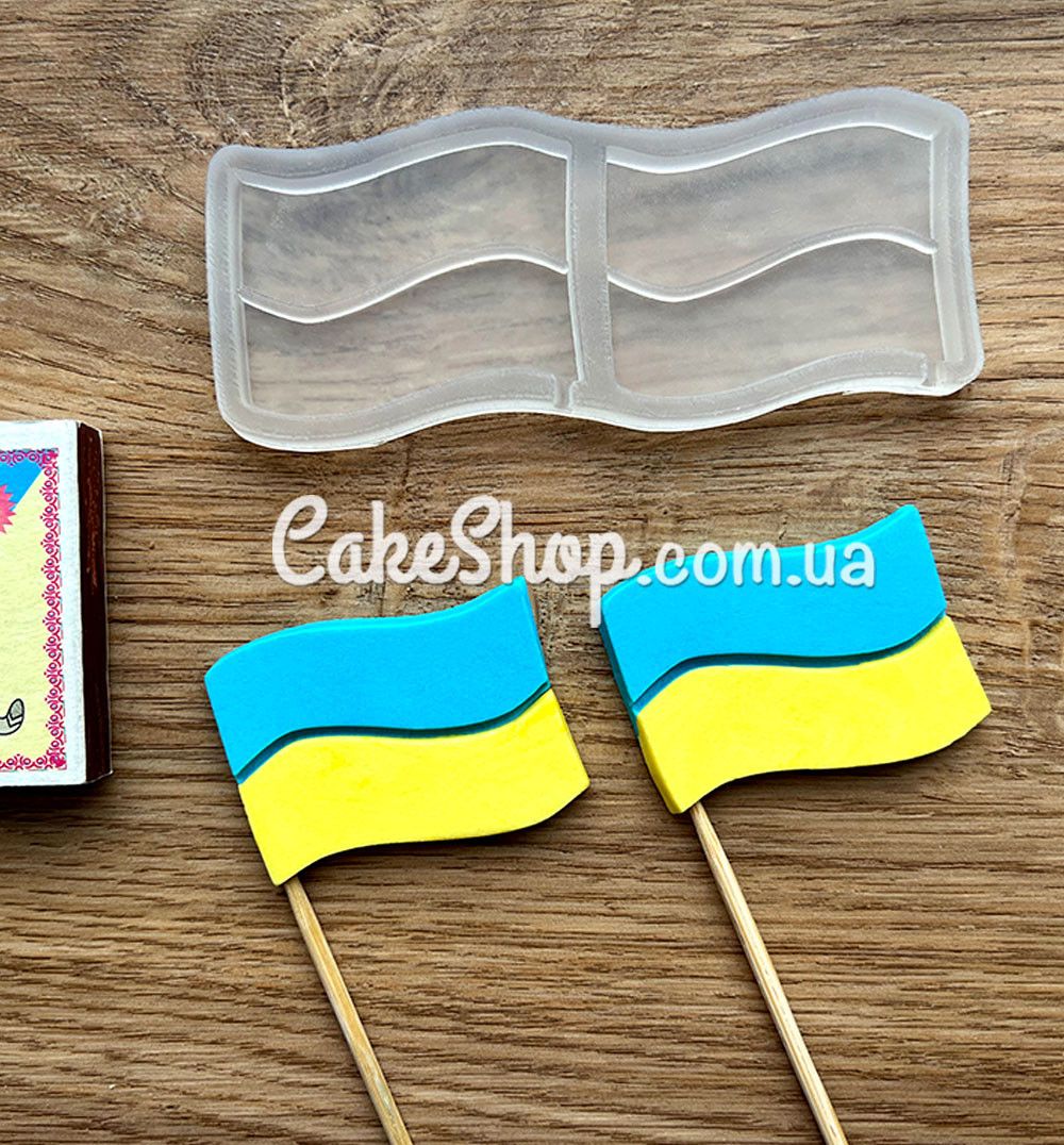 ⋗ Силиконовый молд для леденцов Флаг купить в Украине ➛ CakeShop.com.ua, фото