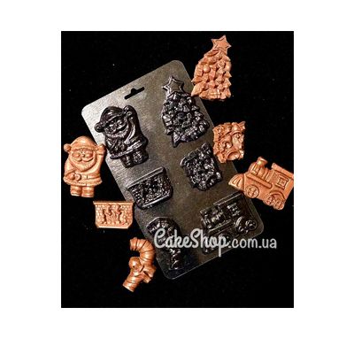 ⋗ Пластиковая форма для шоколада Набор новогоднийкупить в Украине ➛ CakeShop.com.ua, фото