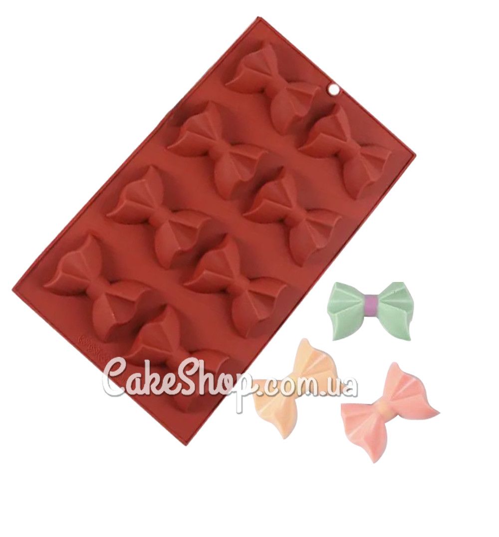 ⋗ Силіконова форма Бантики, 8 шт купити в Україні ➛ CakeShop.com.ua, фото