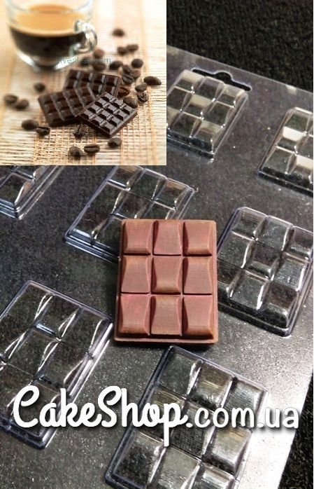 ⋗ Пластикова форма для шоколаду Міні-плитка 3 купити в Україні ➛ CakeShop.com.ua, фото