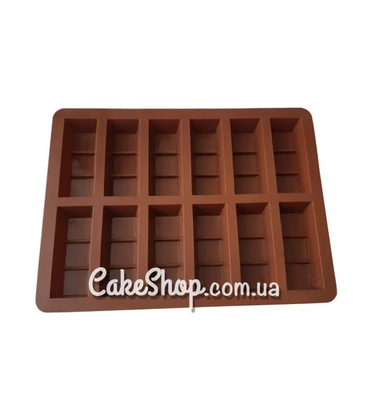 ⋗ Силиконовая форма Батончик, 12 шт купить в Украине ➛ CakeShop.com.ua, фото