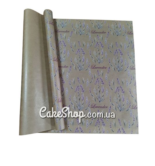 ⋗ Бумага упаковочная для подарков Крафт с принтом купить в Украине ➛ CakeShop.com.ua, фото