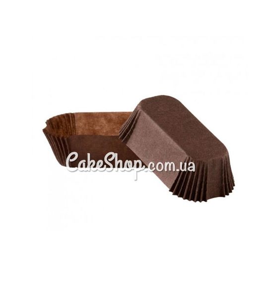 ⋗ Бумажные формы для эклеров Р8 Коричневые, 500 шт купить в Украине ➛ CakeShop.com.ua, фото