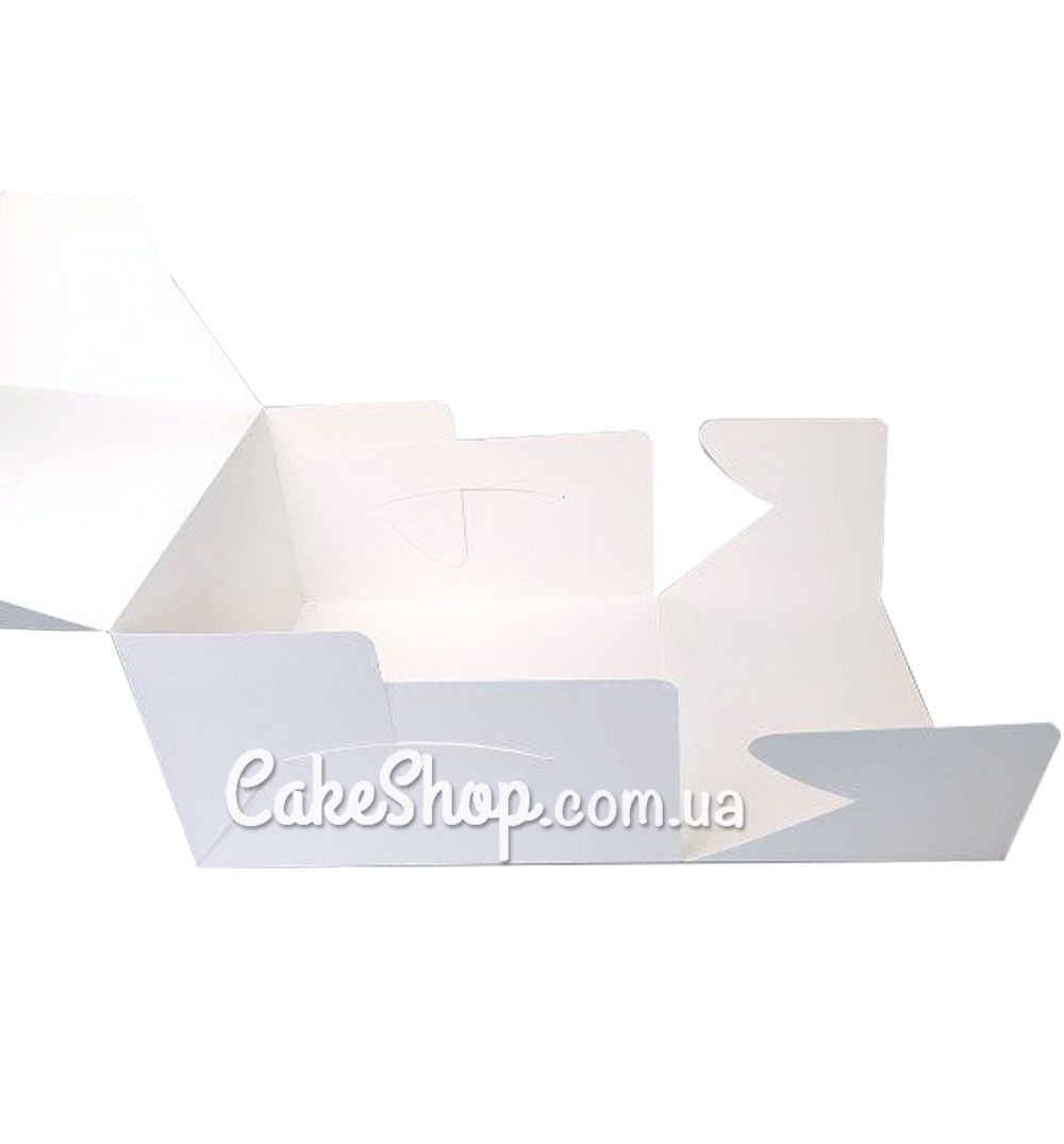 ⋗ Коробка для торта и чизкейка Белая, 25х25х15 см купить в Украине ➛ CakeShop.com.ua, фото