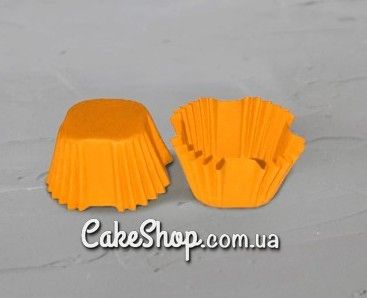 ⋗ Паперові форми для цукерок і десертів 3х3 см, помаранчеві 50 шт купити в Україні ➛ CakeShop.com.ua, фото