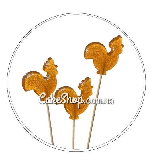 ⋗ Льодяники з ізомальту Півник помаранчевий, 1 штука купити в Україні ➛ CakeShop.com.ua, фото