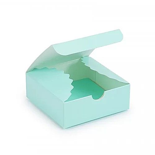 ⋗ Коробка міні-бокс Бірюзова, 8,3х8,3х3 см купити в Україні ➛ CakeShop.com.ua, фото