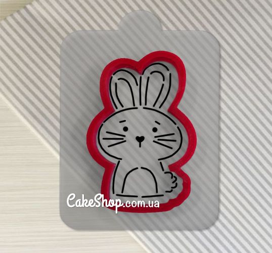⋗ Вырубка пластиковая с трафаретом Зайка купить в Украине ➛ CakeShop.com.ua, фото
