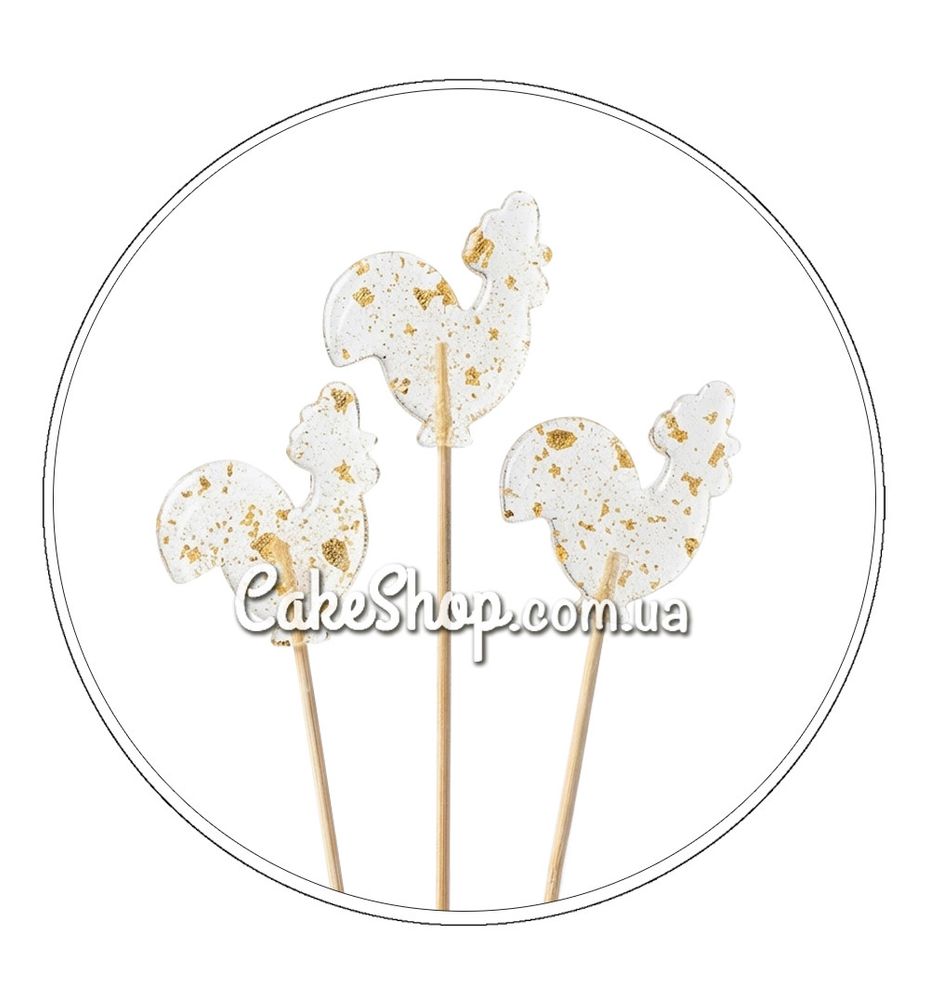 Льодяники з ізомальту Півник прозорий, 1 штука - фото